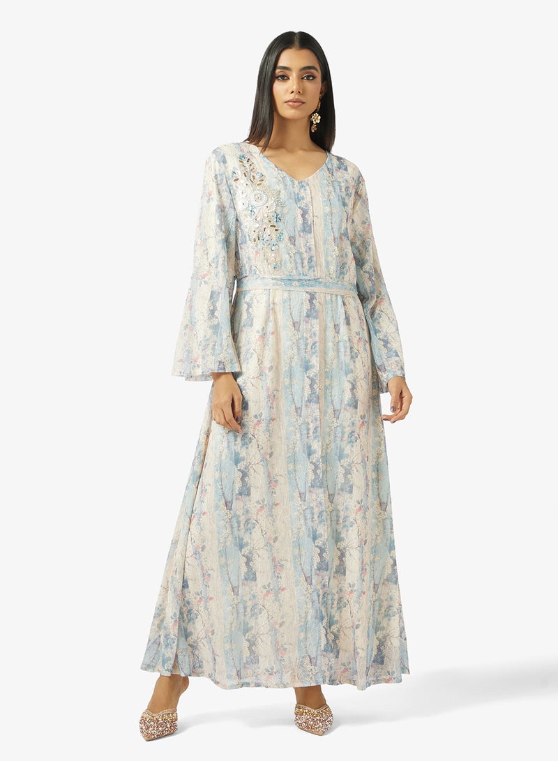 خزانة جلابية بطبعة زهور - Image 1